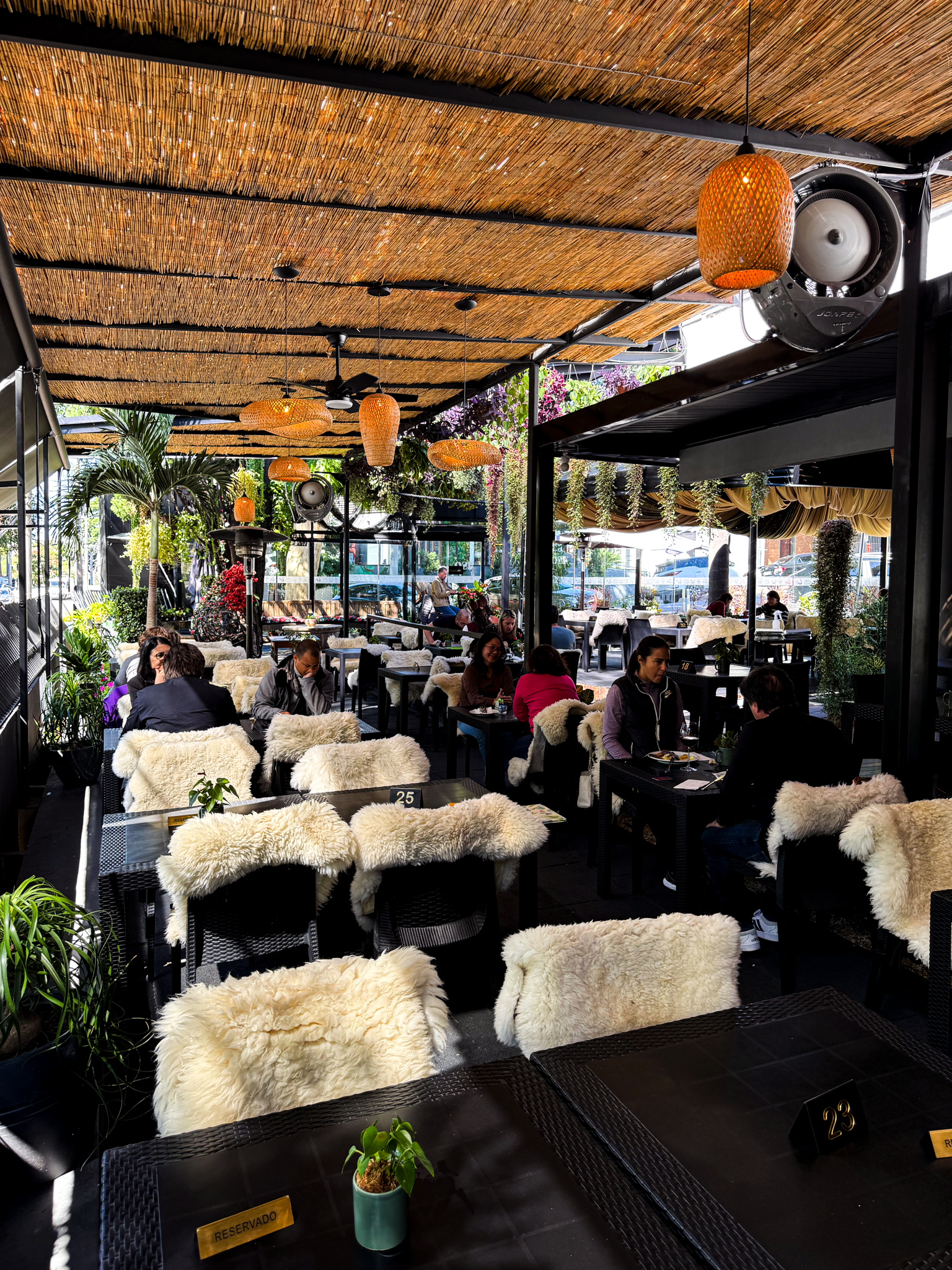 Ambiente do Garden Café